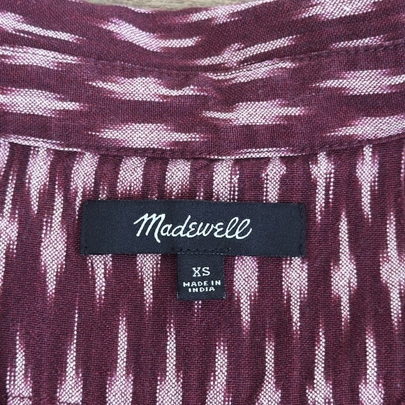 Madewell Moment Button Up in Ikat Print, XS - Picture 8 of 12